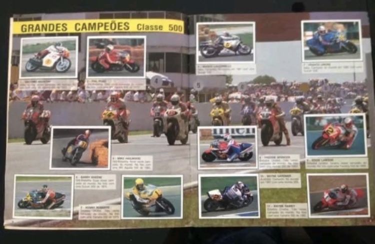Caderneta antiga e rara COMPLETA Super Moto da Panini (anos 80/90)