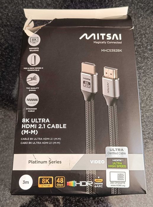 Cabo HDMI Mitsai 8K 3M