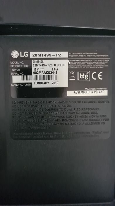 TV LG 28 polegadas