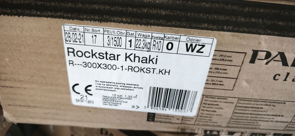 Płytki Gres Paradyż Rockstar Khaki R10 30x30 cm ok. 9.27 m2