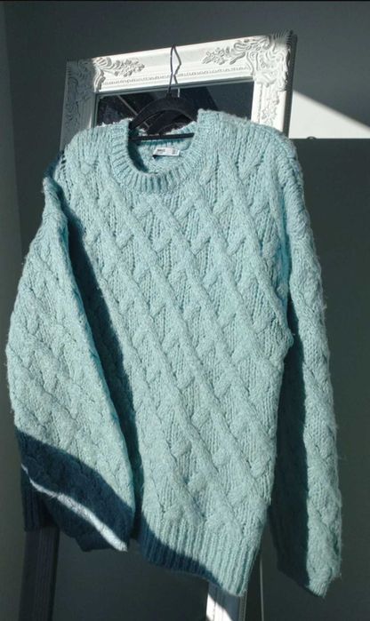 Camisola de malha entrançada Mango