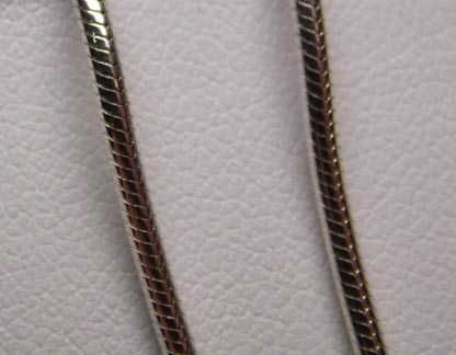 Srebrny łańcuszek linka żyłka 41 cm. 1,4 mm.