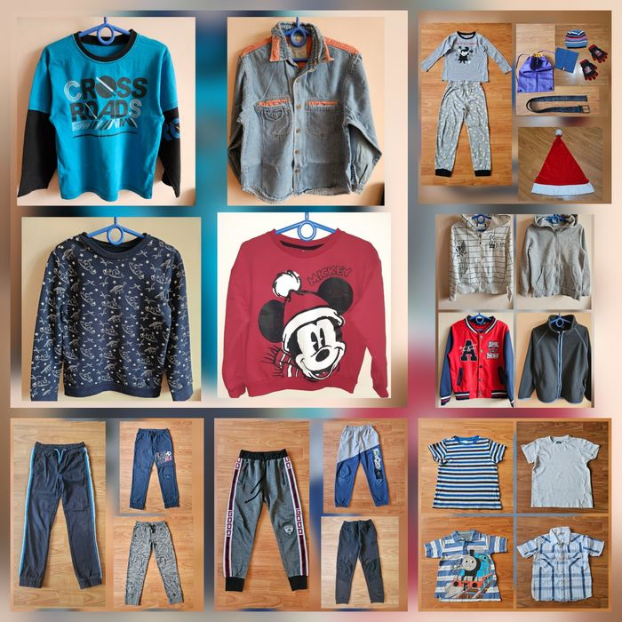 Paka ubrań dla chłopca 122 128