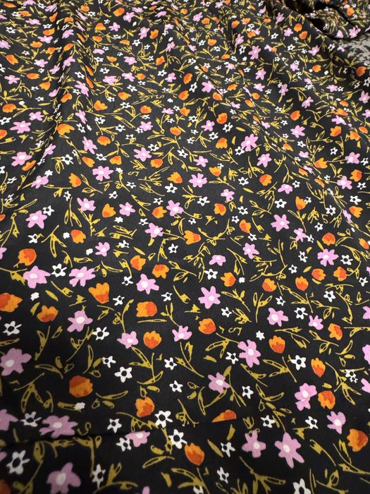 Sukienka Zara w kwiaty xl l czarna
