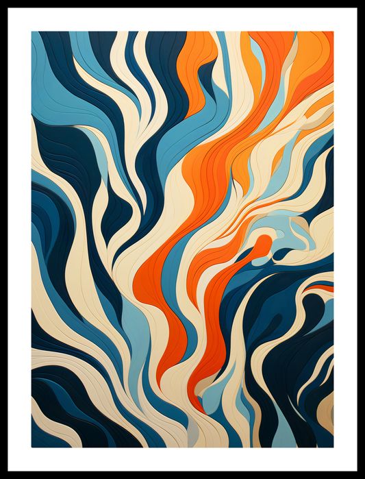 Plakat 40x55cm Oceaniczne Fale