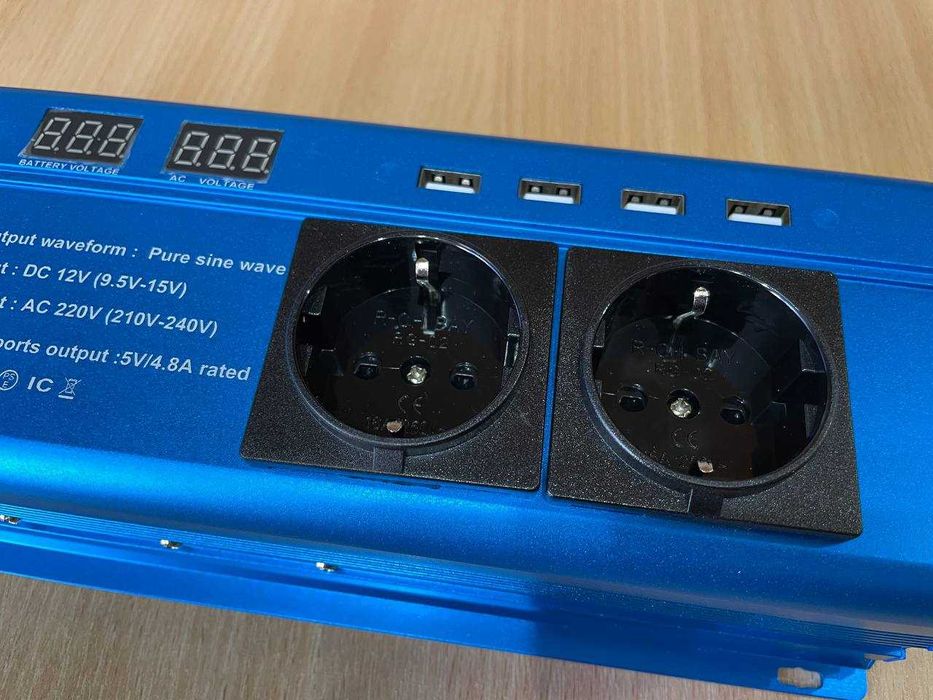 Инвертор FOVAL 12-220 3000w, чистый синус, для двухконтурного котла