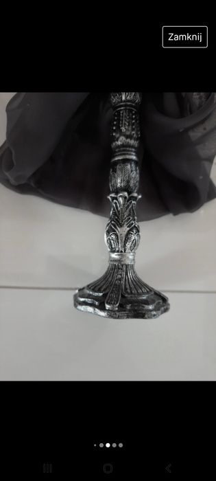 Stojak na biżuterię szary