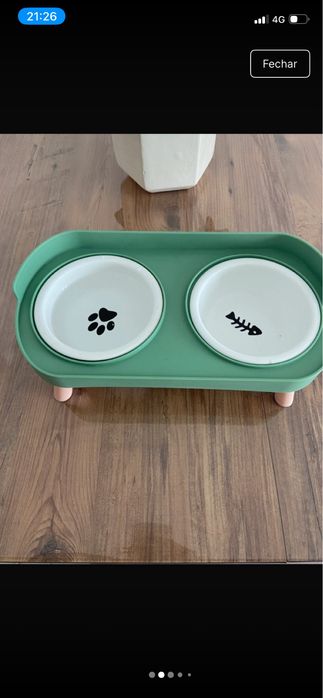 Comedouro elevado para pets