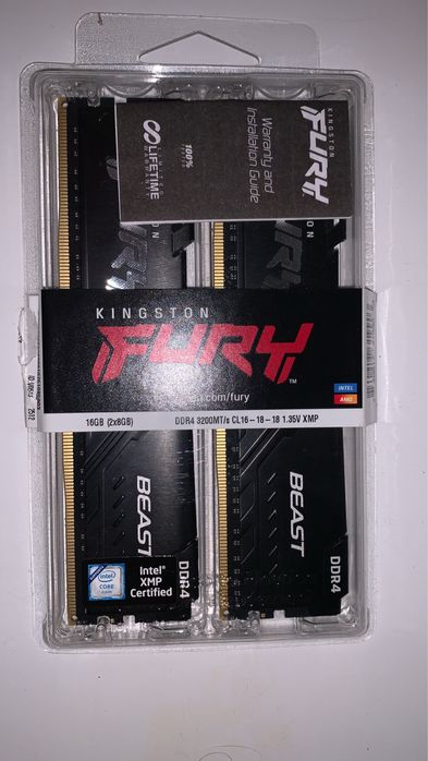 Kingston fury 2x8gb (16gb) 3200mhz cl16  DDR4