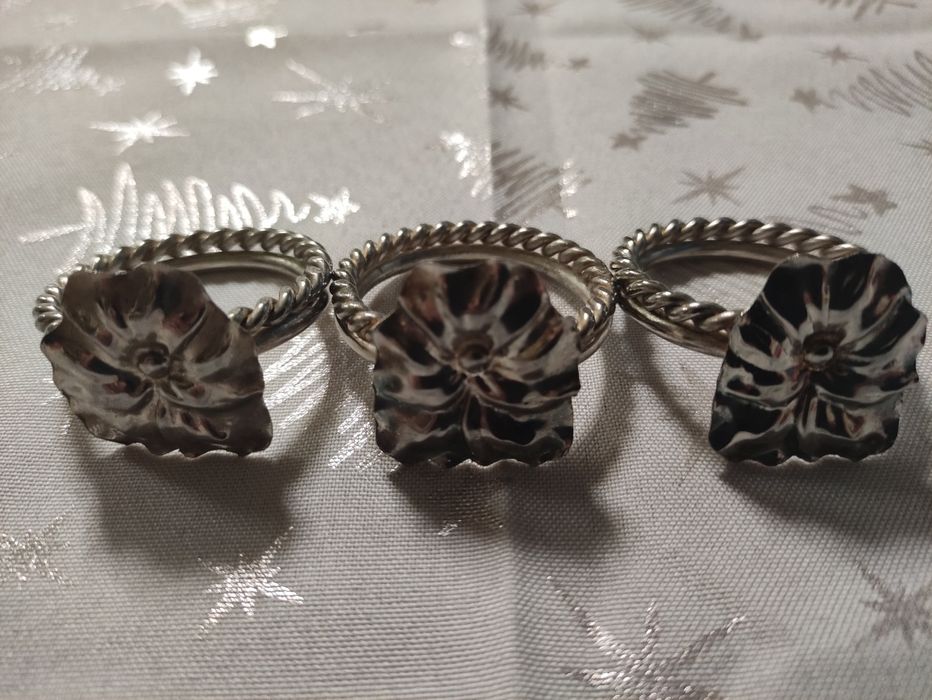 Argolas de guardanapo em casquinha