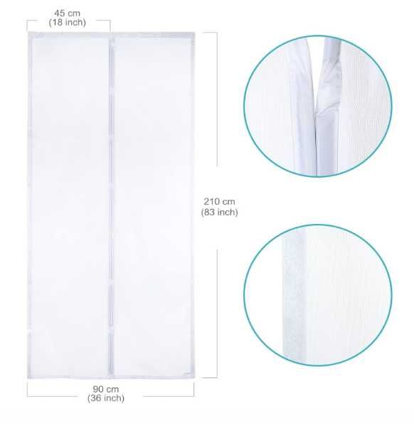 Apalus magnetyczna moskitiera na drzwi przed owadami 90 x 210cm
