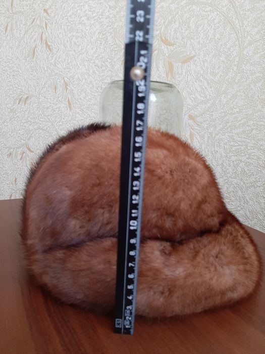 Норковая шапка женская б/у