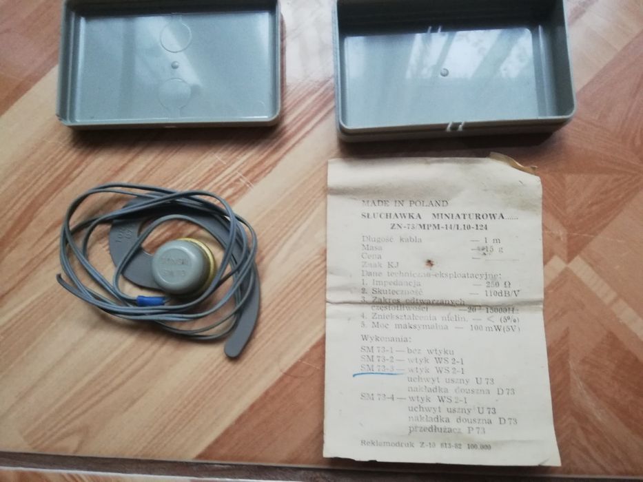 Sluchawka miniaturowa Tonsil