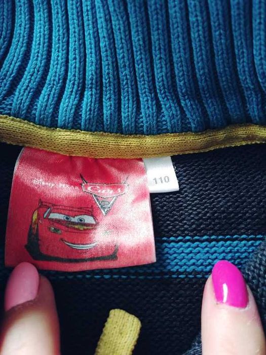 Sweter grafitowy w paski z zygzakiem McQueen 110 kod996