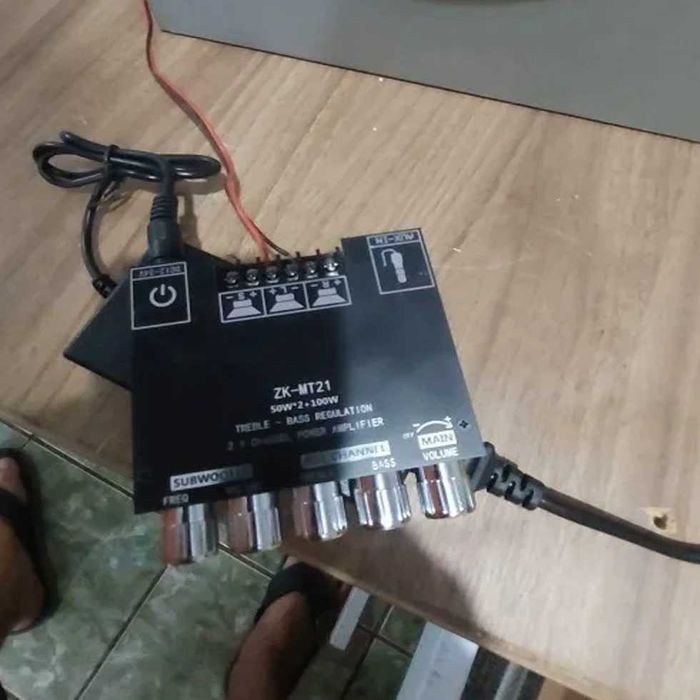 Премиальный 200W усилитель мощности звука, аудио підсилювач HiFi 2.1 (ZK-MT21 Original)
