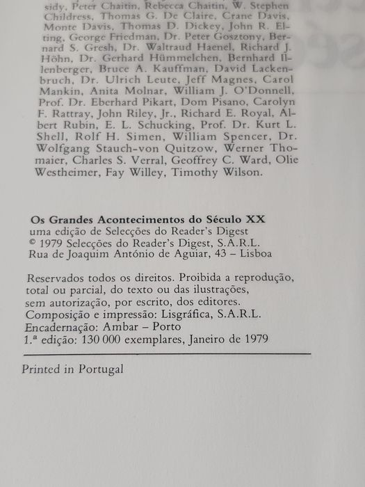Os grandes acontecimentos do séc XX
