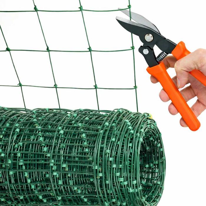 Siatka leśna ogrodzeniowa powlekana OC+PCV hodowlana 10x10cm 1,5mx25mb