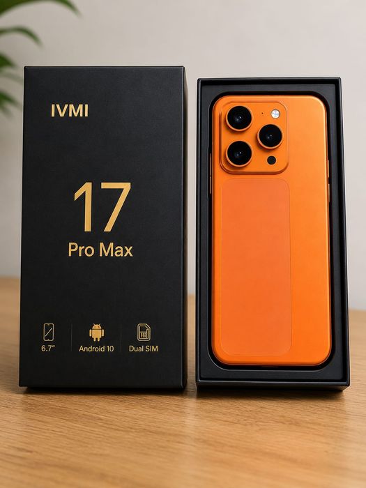 smartphone IVMI 17 Pro Max,  novo caixa