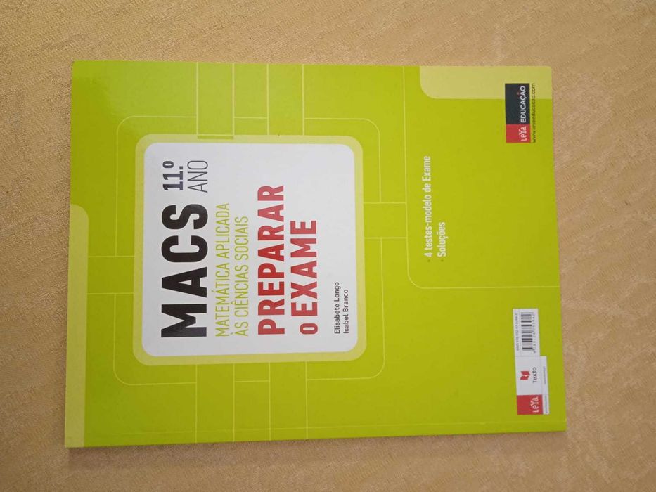 Macs - Matemática Aplicada Às Ciências  - 11º Ano - Caderno (NOVO)