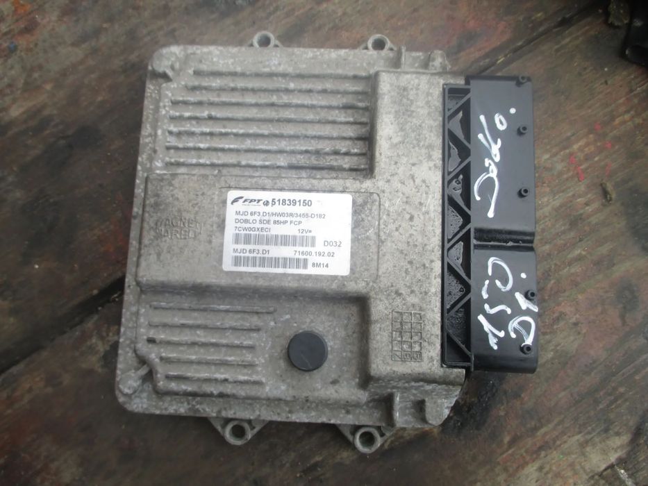 Sterownik komputer Fiat Dolbo 1.3 JTD 51839150 MJD6F3D1