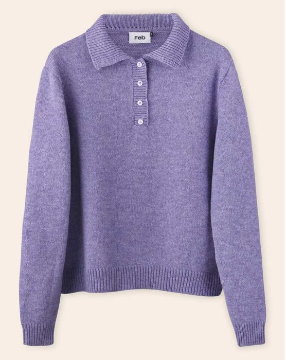 поло шерстяне feb sweaters s лілове