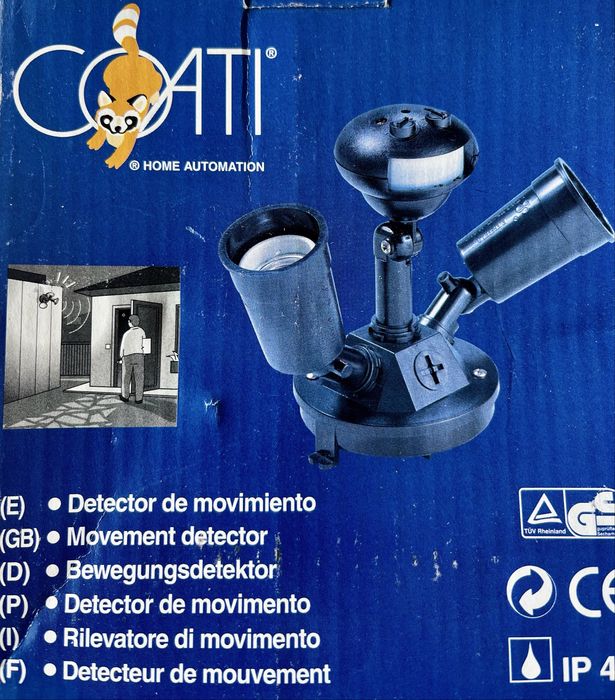 Sensor de movimento candeeiro 2 lampadas