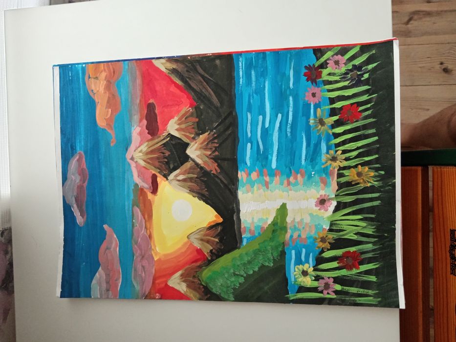 Малюнки гуашью,рисунки Гуань, фарбами, красками