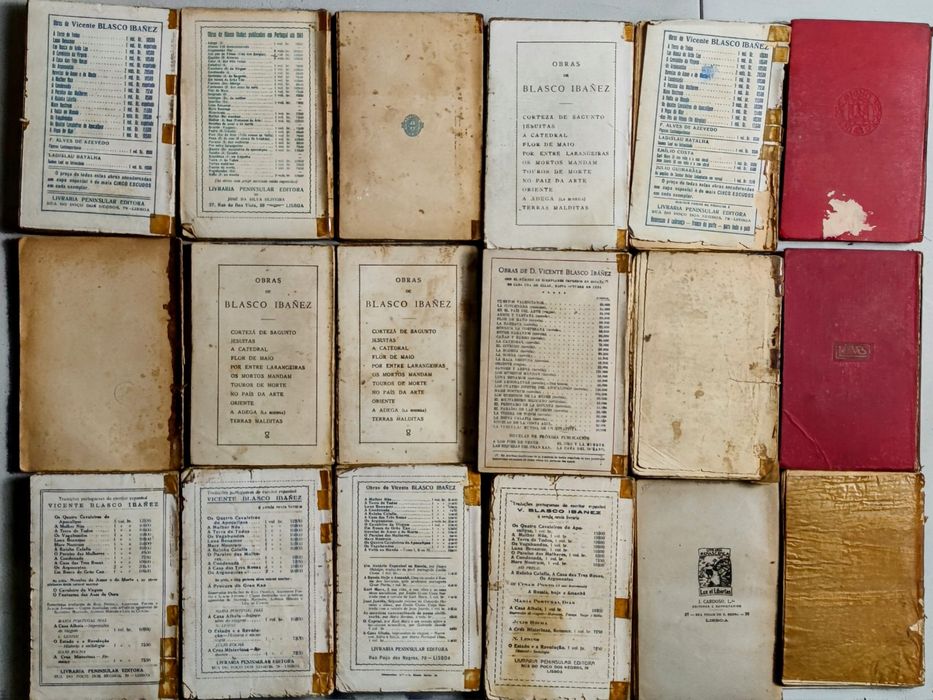 LIVRO L1 - V. Blasco Ibãnez - Lote livros do Autor (ler anuncio)