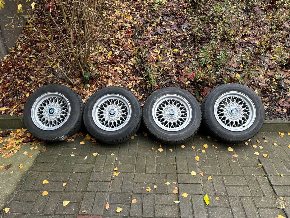 Koła BMW styling 5 15 cali ET20 7J 5x120 BBS + zimowe opony 195/65r15