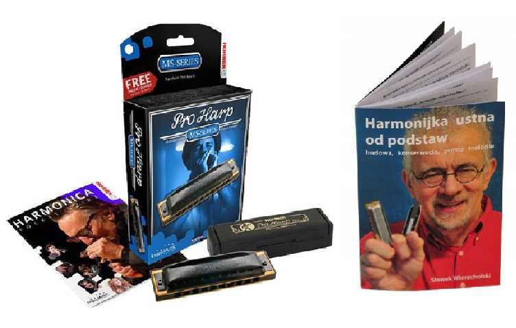 Harmonijka ustna Pro Harp 562/20 MS G + książka samouczek