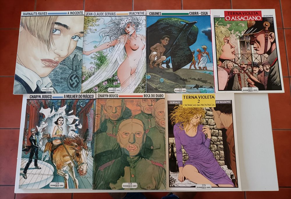 36 Albúns de Comès, Loisel, M. Prado, Bilal, e Cabanes