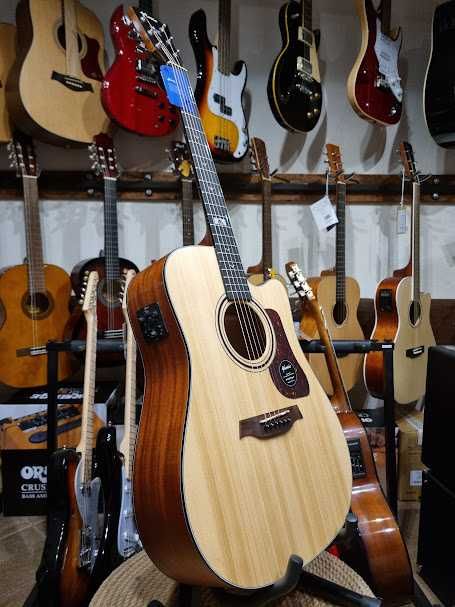 Mantic GT-10DCE NA gitara elektro-akustyczna GD10DCE solid top