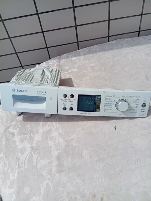 Painel de comandos para máquina de lavar roupa Bosch