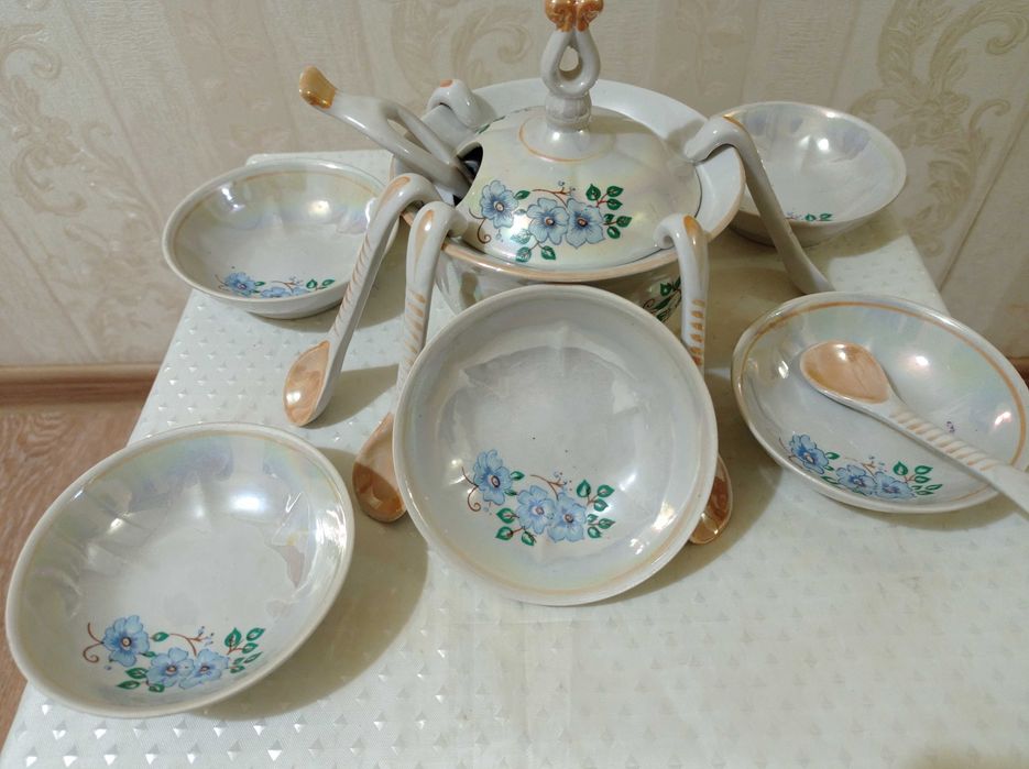 Набор для меда, варенья, джема. Набір .Комплект Сервіз.