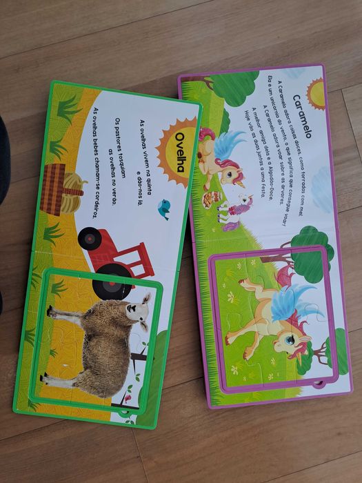 2 Livros puzzle didaticos