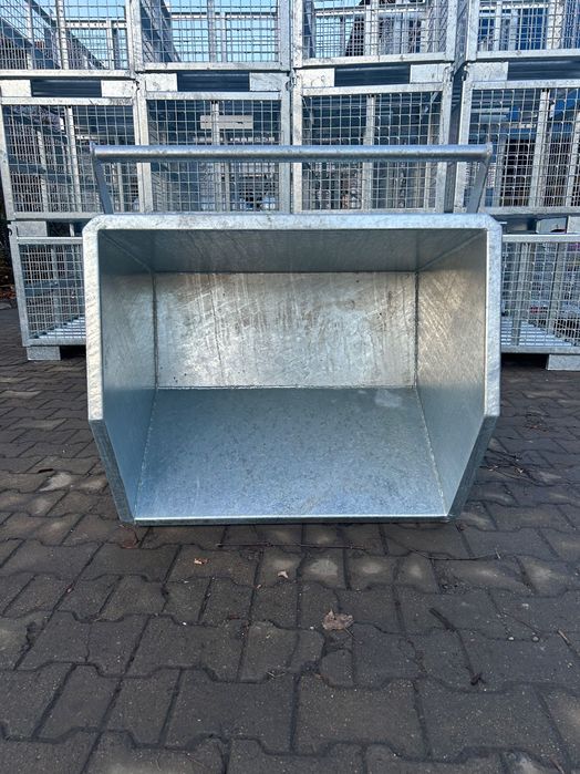 Kontener do wózka widłowego / Kontener samowyładowczy ocynkowany 250L