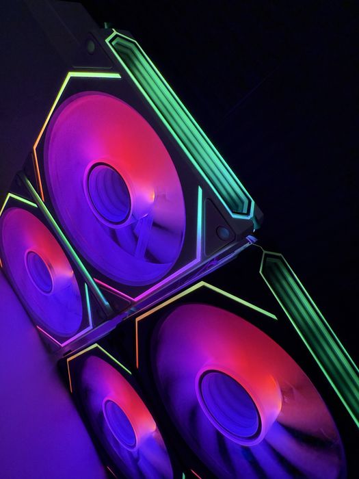 ARGB 120mm Кулер корпуса Чорний/Білий Upsiren  UF4 Prism Pro 6