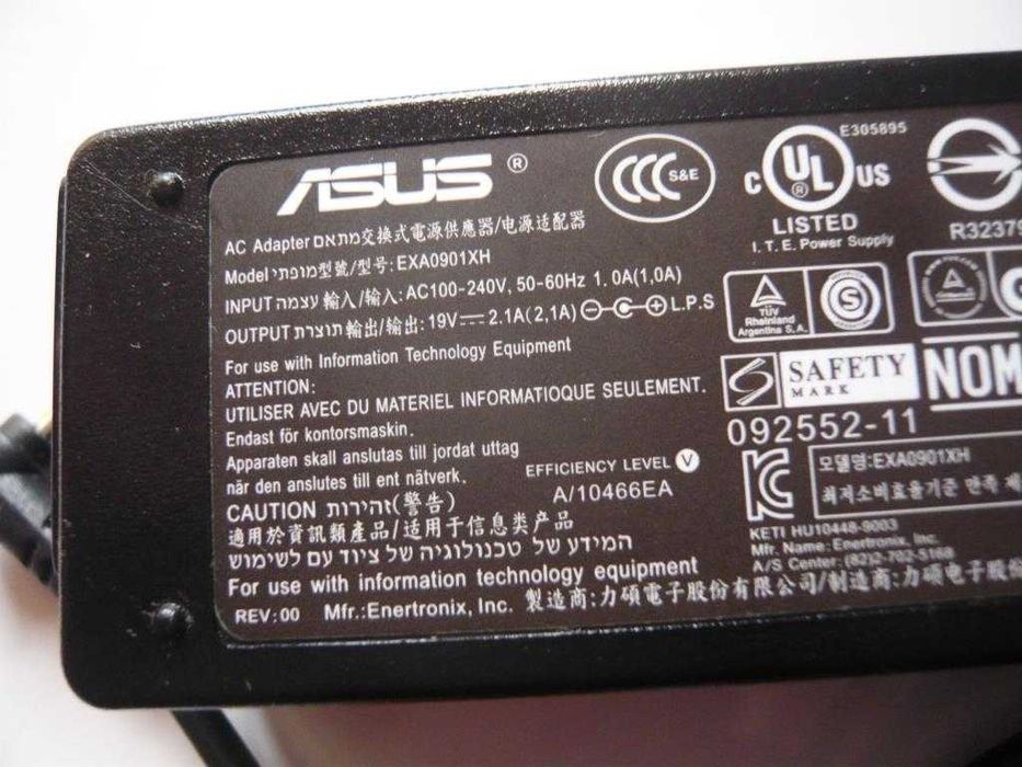Original Asus Charger EXA-0901XH (19 V, 2.1 A, 40 W)64740902836226124