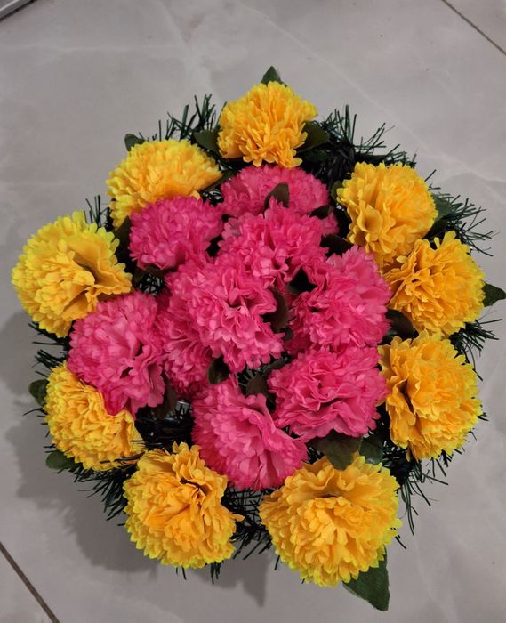 Поминальны венок -корзина