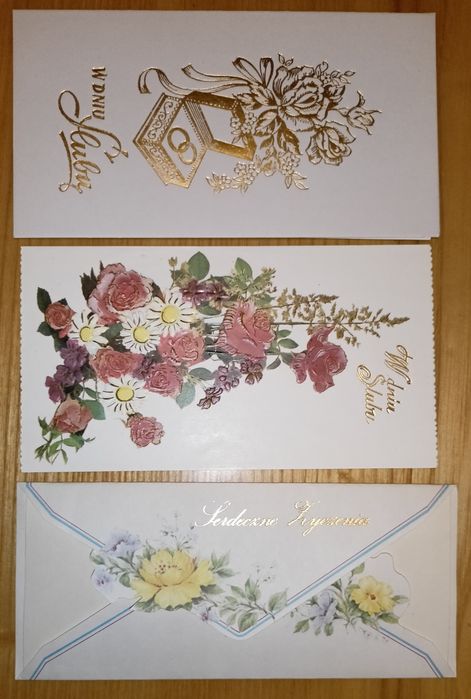 Telegramy ślubne z XX w.