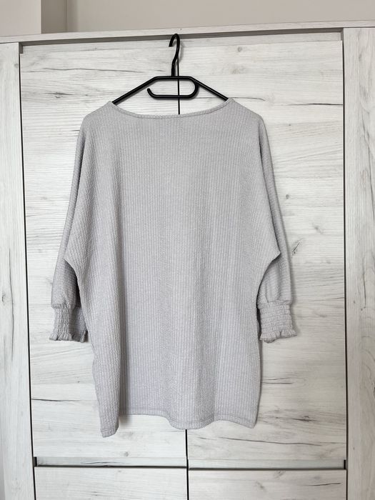 Szara bluzka monnari M L z rękawem 3/4