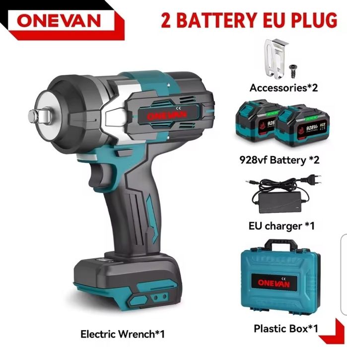 Chave de Impacto 2800nm c/ 2 Baterias 9Ah e Mala