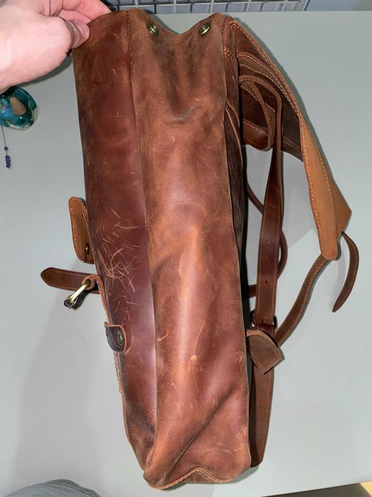 Рюкзак шкіряний ручної роботи від Boorbon в ідеальному стані