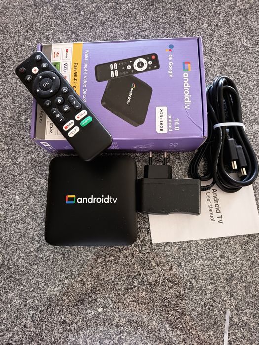 Box TV android 14 2GB+16 GB 4k Wi-fi