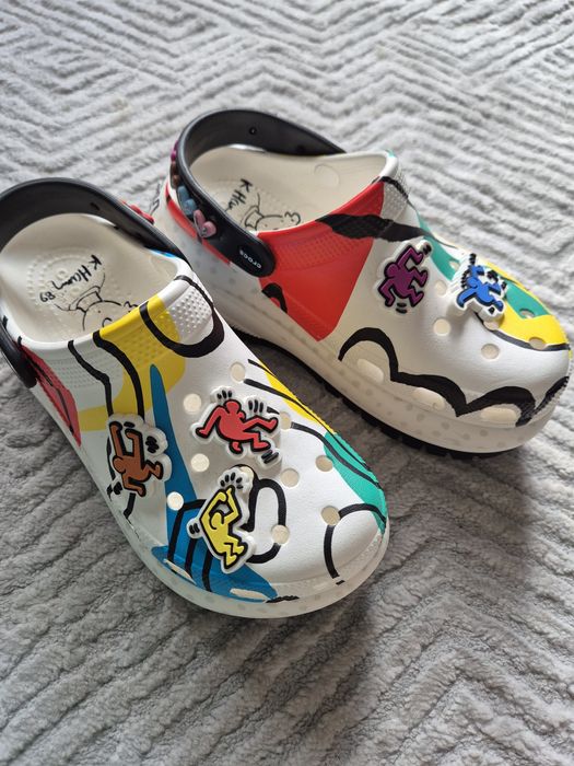Unikatowe crocsy K.Haring Mega Crush Clog,r.37
