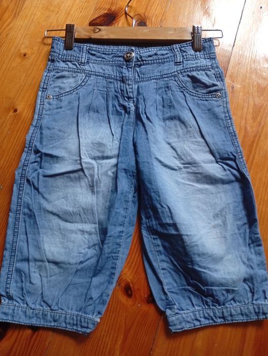 Jeansy, spodnie haremki 6-7 lat