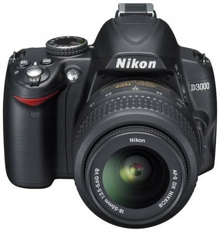 Nikon D3000 Aparat Cyfrowy Lustrzanka | Zestaw + Obiektyw Nikkor 18-55