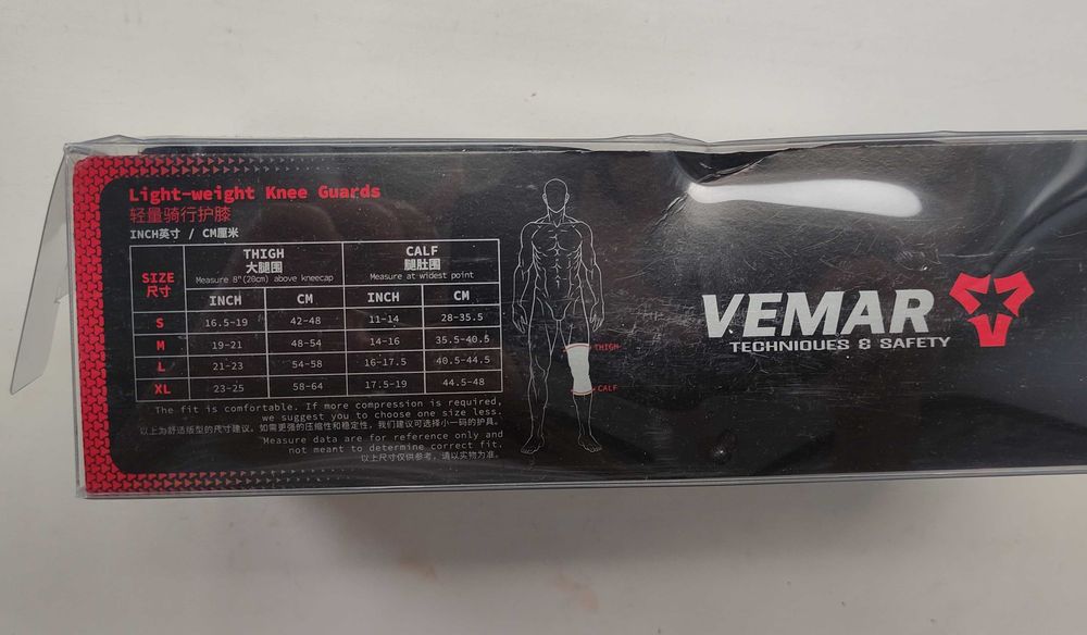 Велосипедні наколінники vemar, р. М, велозахист