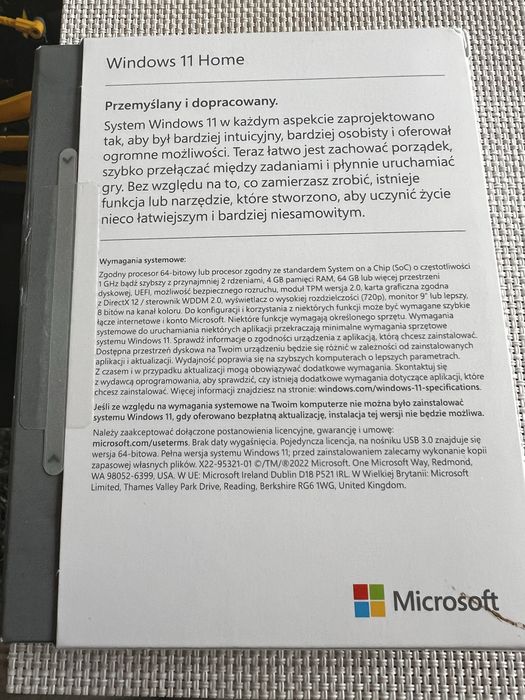 Windows system  home 11