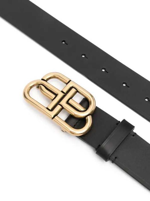 Ремень Баленсиага Золотой Balenciaga BB Belt Ancient Gold